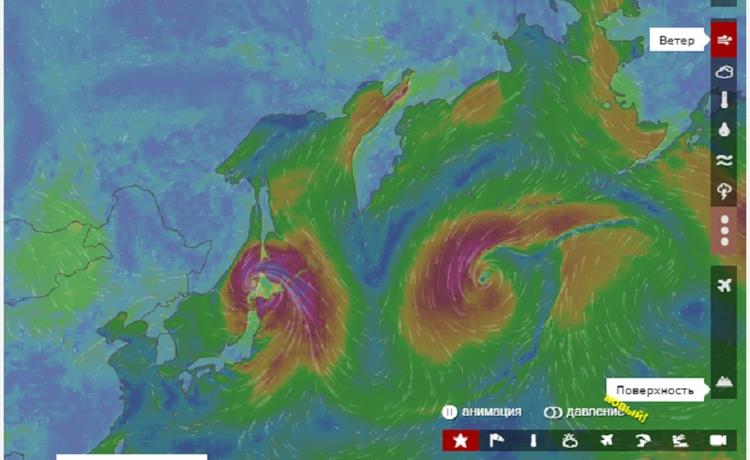 Тайфун Талим движется на Дальний Восток